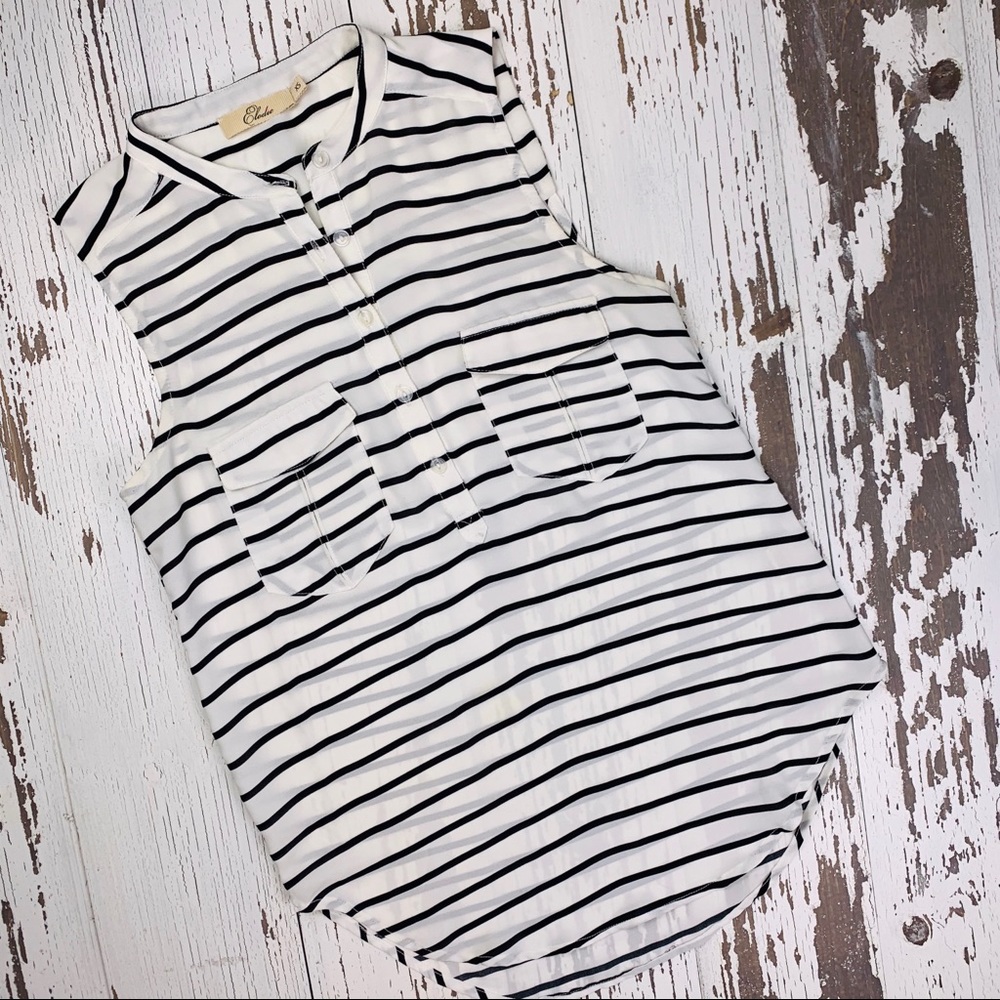 Sheer Striped Blouse